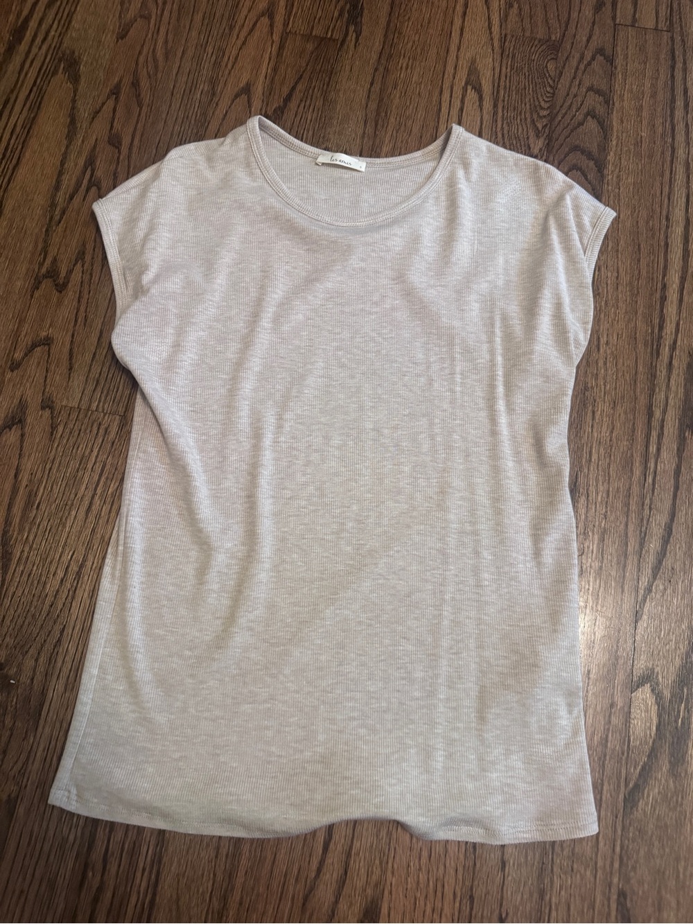Linen Blend Cap Sleeve boutique Top - Neutral Beige